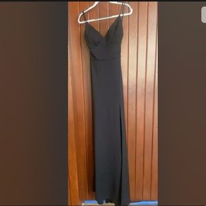 Jovani black tie gown- size 4